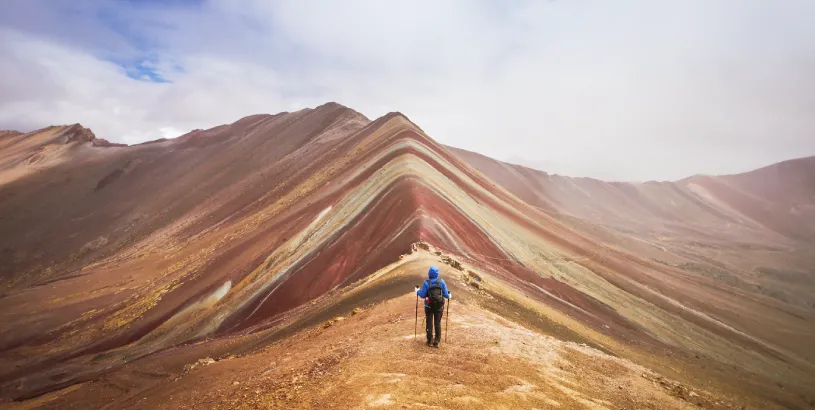 Beautiful rainbow mountain in Peru - Koa Expeditions