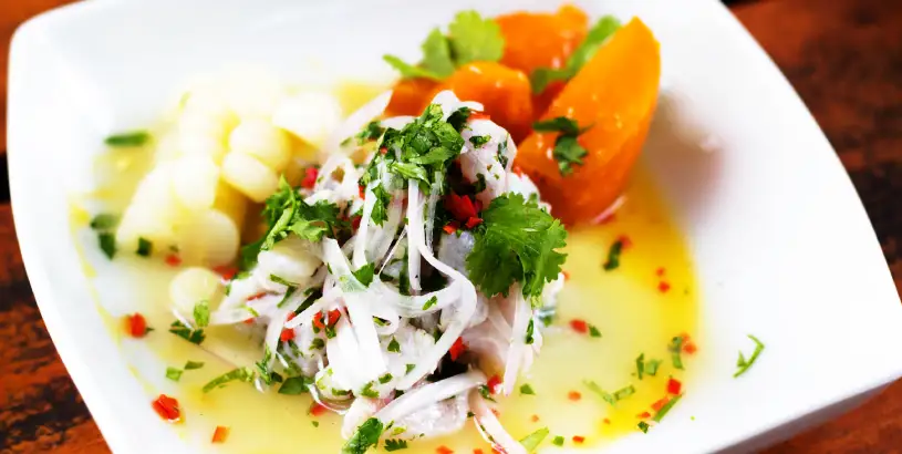 Ceviche peruvian dish - Koa Expeditions