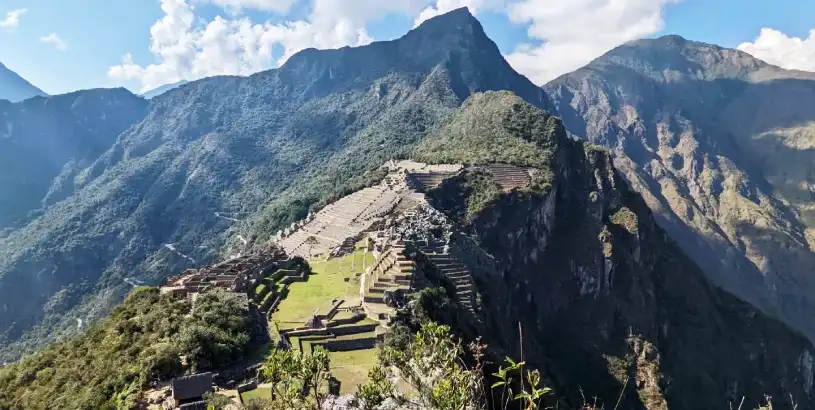 Huchuy Picchu view from Machu Picchu