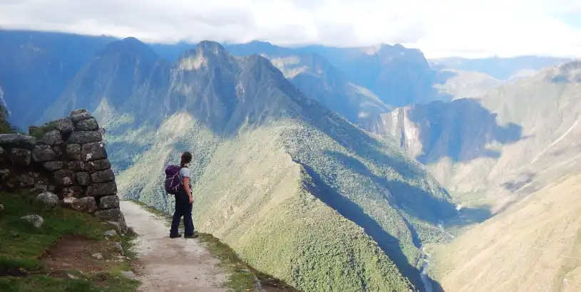 View of the mountain during Inca Trail in Peru - Koa Expeditions